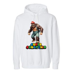 Cute Sasquatch Bigfoot Gamer Gaming Garment-Dyed Fleece Hoodie