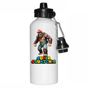 Cute Sasquatch Bigfoot Gamer Gaming Aluminum Water Bottle