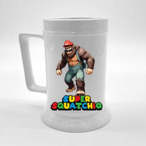 Cute Sasquatch Bigfoot Gamer Gaming Beer Stein