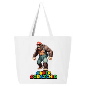 Cute Sasquatch Bigfoot Gamer Gaming 25L Jumbo Tote