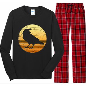 Crow Spooky Bird Halloween Gift Raven Long Sleeve Pajama Set