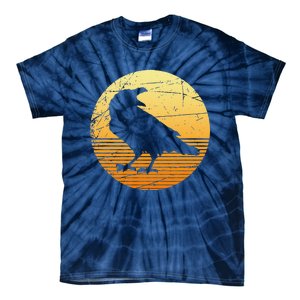 Crow Spooky Bird Halloween Gift Raven Tie-Dye T-Shirt