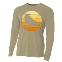 Crow Spooky Bird Halloween Gift Raven Cooling Performance Long Sleeve Crew