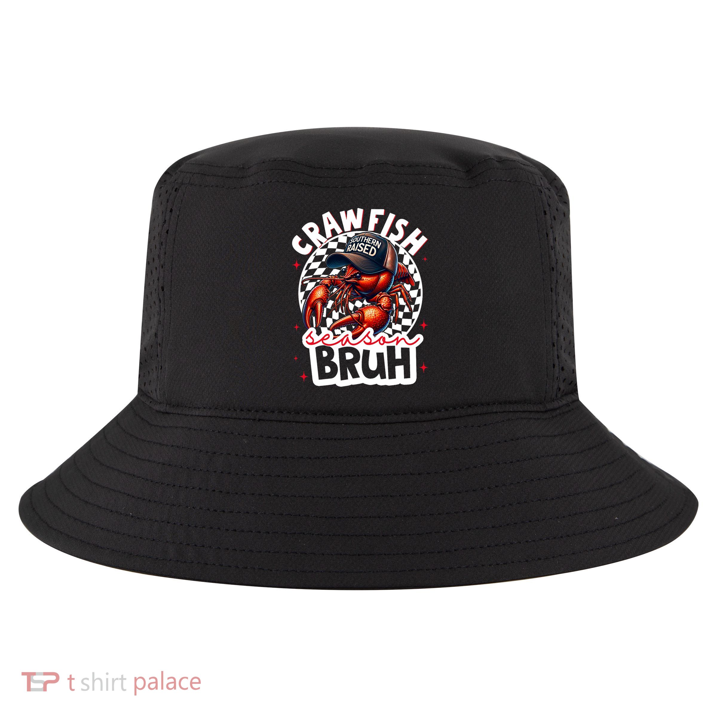 Crawfish Season Bruh Crawfish Hat Boy Funny Seafood Festival Cool Comfort Performance Bucket Hat