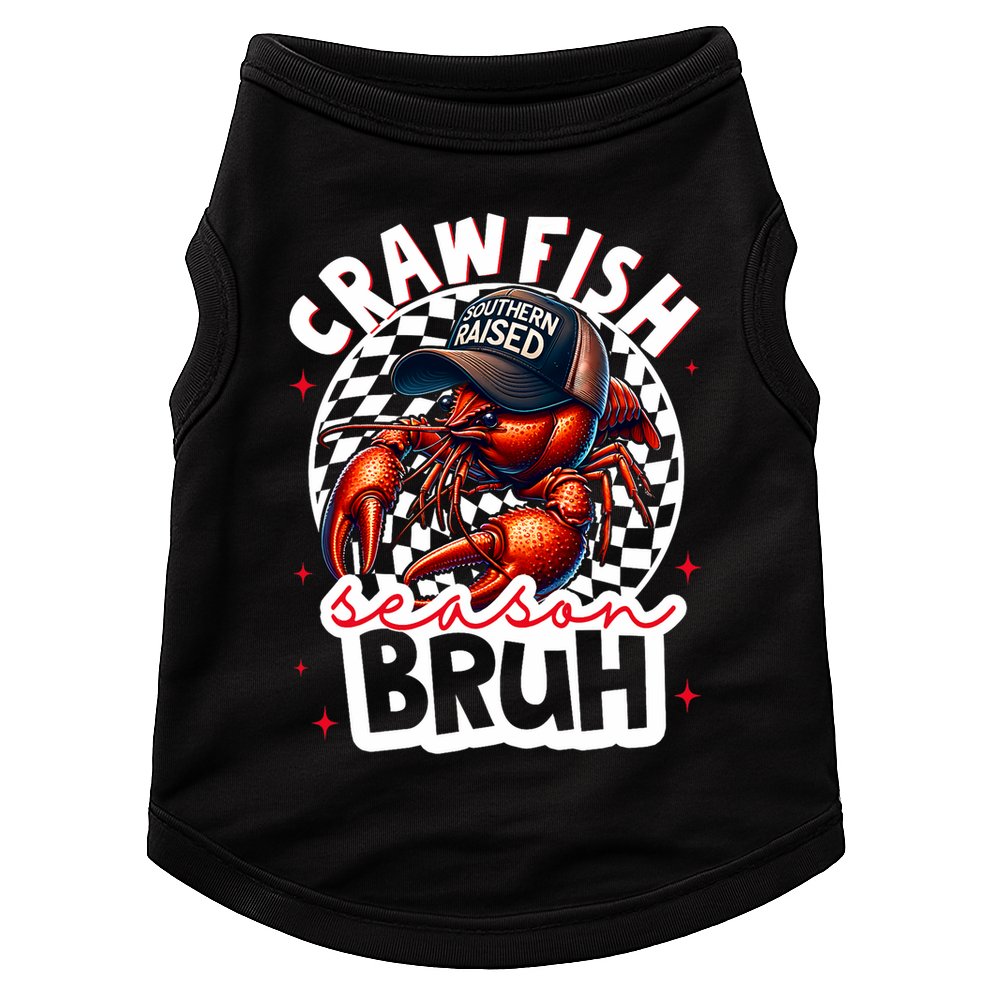 Crawfish Season Bruh Crawfish Hat Boy Funny Seafood Festival Doggie Tank