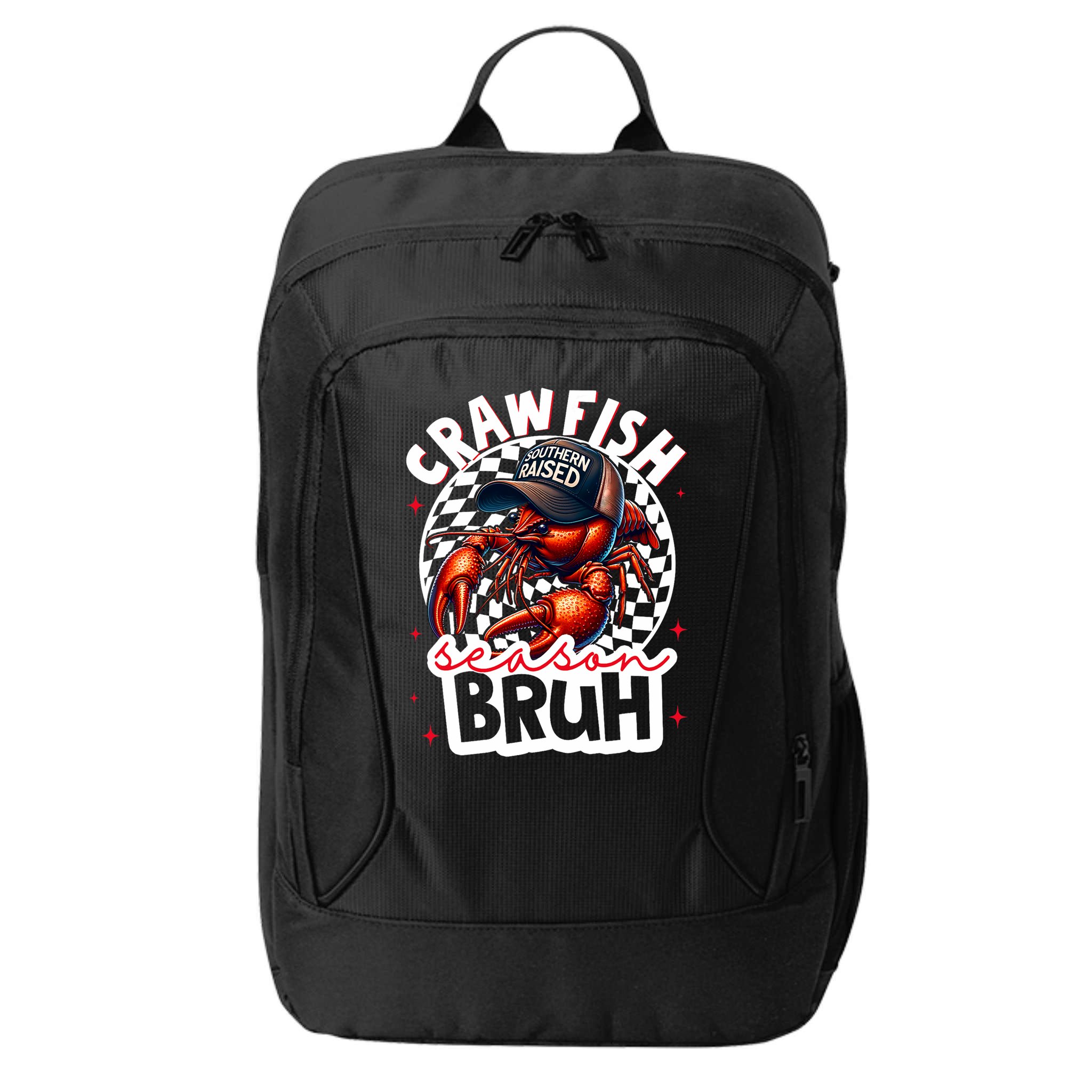 Crawfish Season Bruh Crawfish Hat Boy Funny Seafood Festival City Backpack