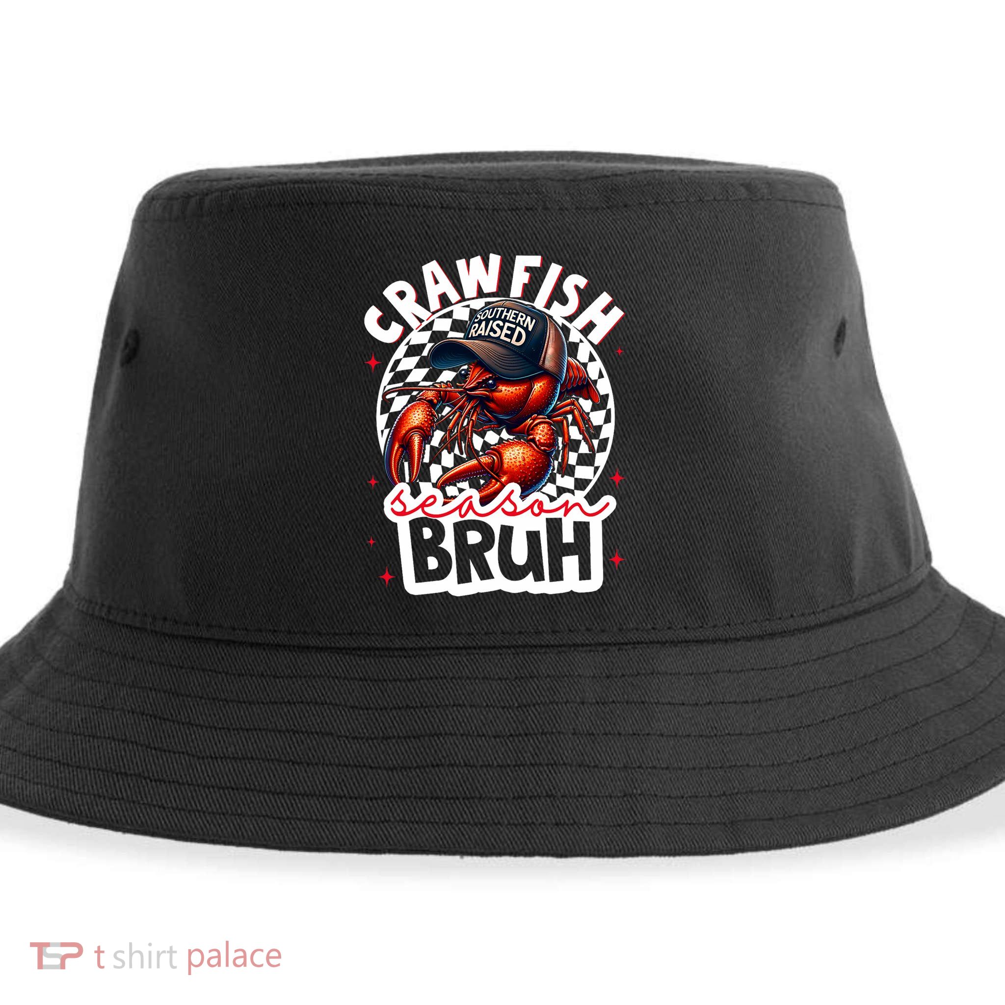 Crawfish Season Bruh Crawfish Hat Boy Funny Seafood Festival Sustainable Bucket Hat