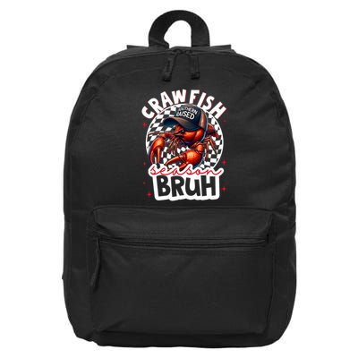 Crawfish Season Bruh Crawfish Hat Boy Funny Seafood Festival 16 in Basic Backpack
