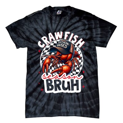 Crawfish Season Bruh Crawfish Hat Boy Funny Seafood Festival Tie-Dye T-Shirt