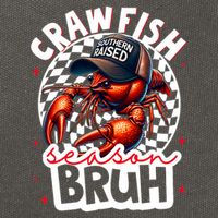 Crawfish Season Bruh Crawfish Hat Boy Funny Seafood Festival Cotton Canvas Backpack