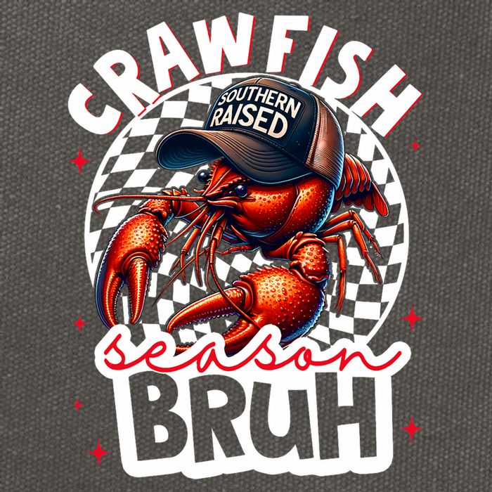 Crawfish Season Bruh Crawfish Hat Boy Funny Seafood Festival Cotton Canvas Backpack
