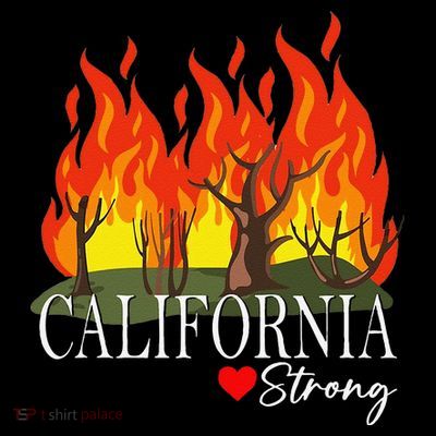 California Strong California Fire Gift T-Shirt