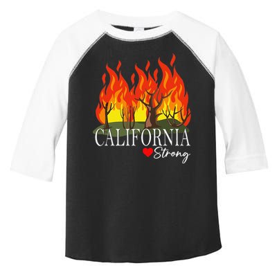 California Strong California Fire Gift Toddler Fine Jersey T-Shirt