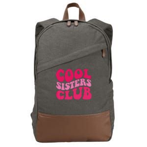 Cool Sisters Club Zip Hoodie Cotton Canvas Backpack