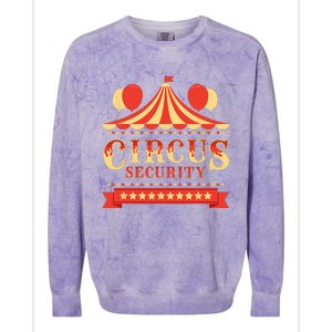 Circus Security Circus Birthday Party Circus Costume Colorblast Crewneck Sweatshirt