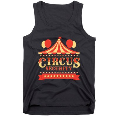 Circus Security Circus Birthday Party Circus Costume Tank Top