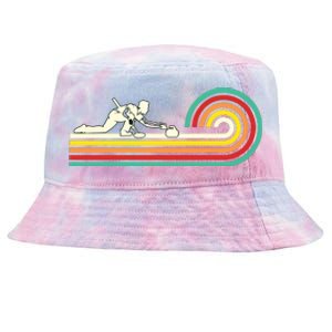 Curler Sliding Curling Stone Retro Curling Tie-Dyed Bucket Hat