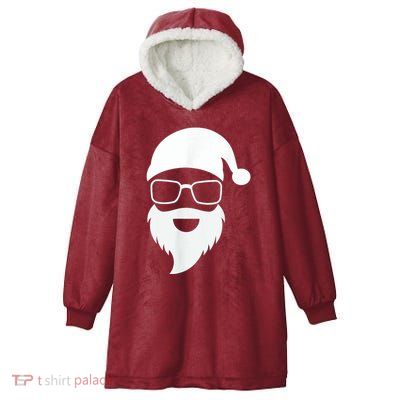 Cool Santa Clause Hooded Wearable Blanket