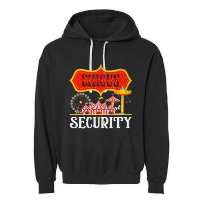 Circus Security Carnival Costume Carny Event Staff Circus Garment-Dyed Fleece Hoodie