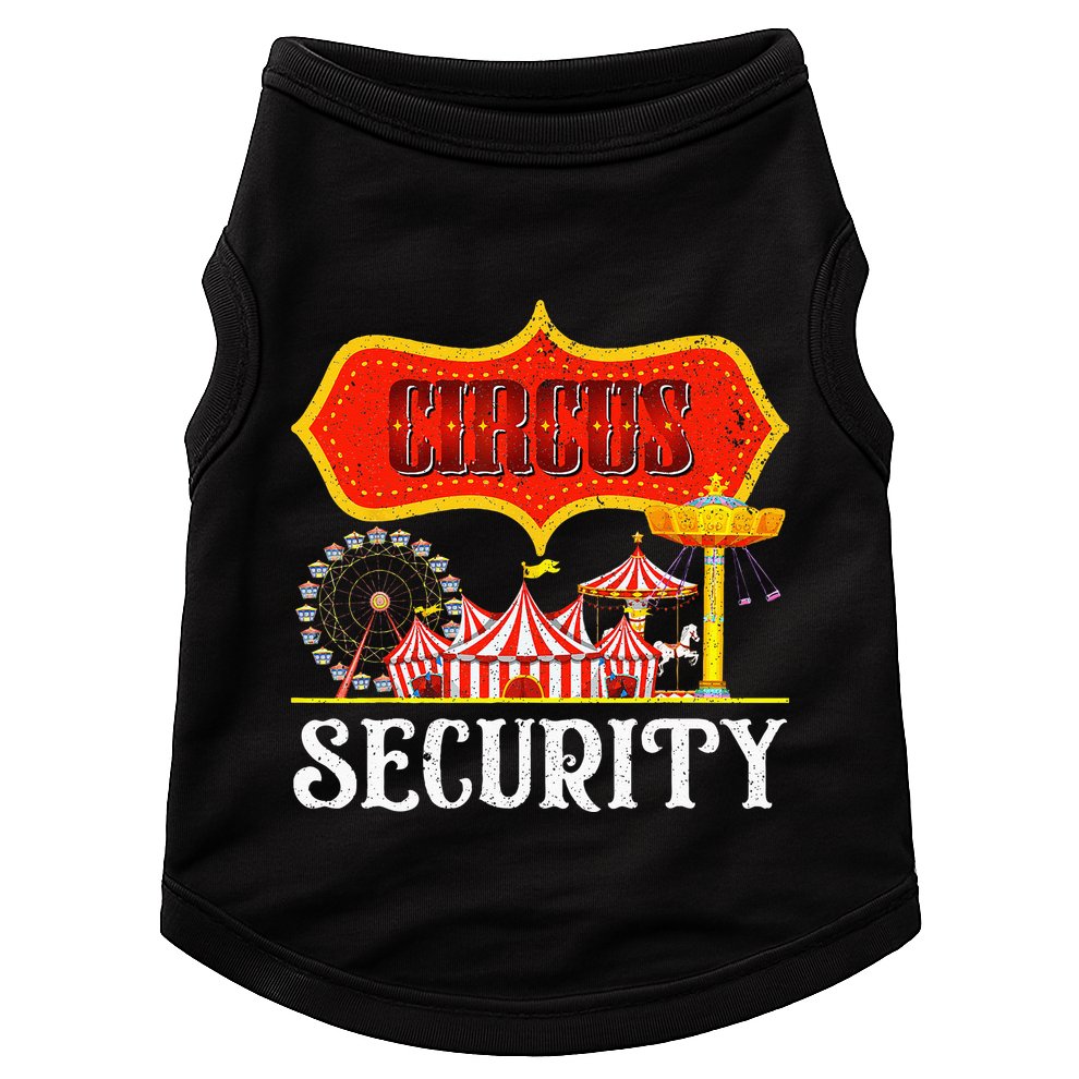 Circus Security Carnival Costume Carny Event Staff Circus Doggie Tank