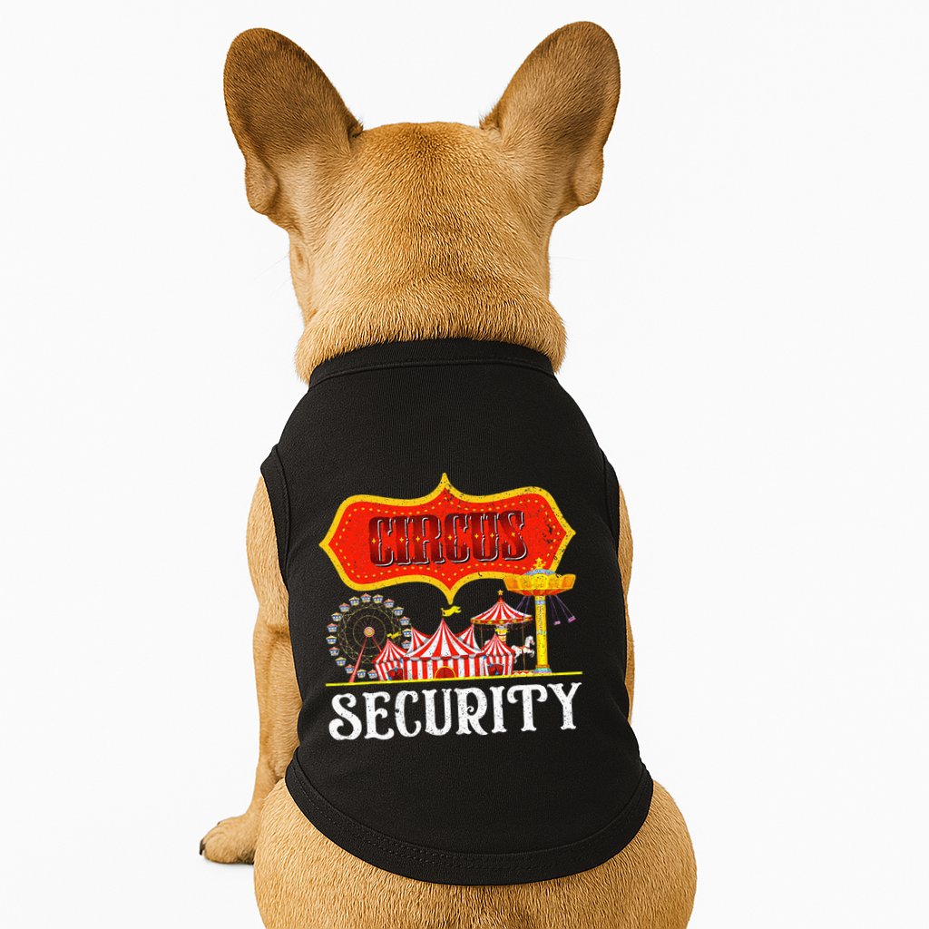 Circus Security Carnival Costume Carny Event Staff Circus Doggie Tank