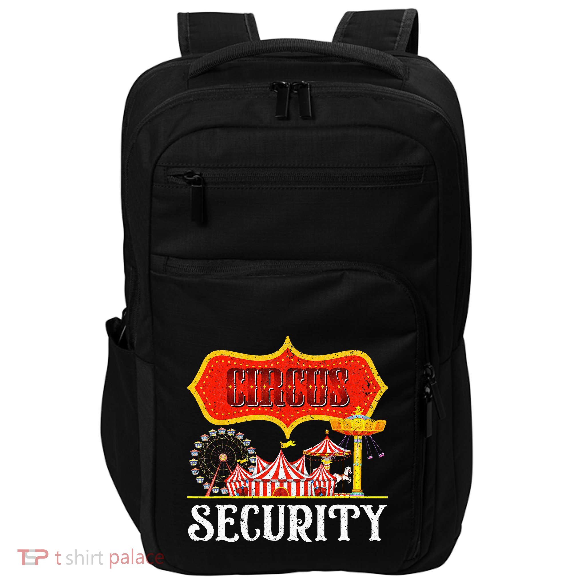 Circus Security Carnival Costume Carny Event Staff Circus Impact Tech Backpack