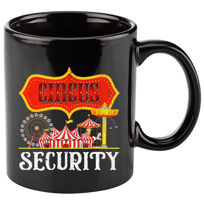 Circus Security Carnival Costume Carny Event Staff Circus 11oz C Handle Ceramic Mug