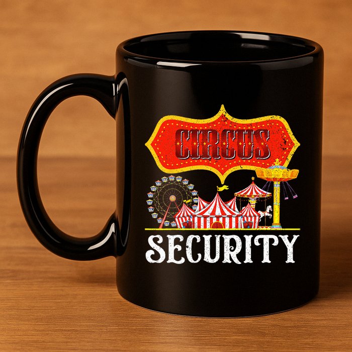 Circus Security Carnival Costume Carny Event Staff Circus 11oz C Handle Ceramic Mug