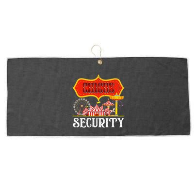 Circus Security Carnival Costume Carny Event Staff Circus Large Microfiber Waffle Golf Towel