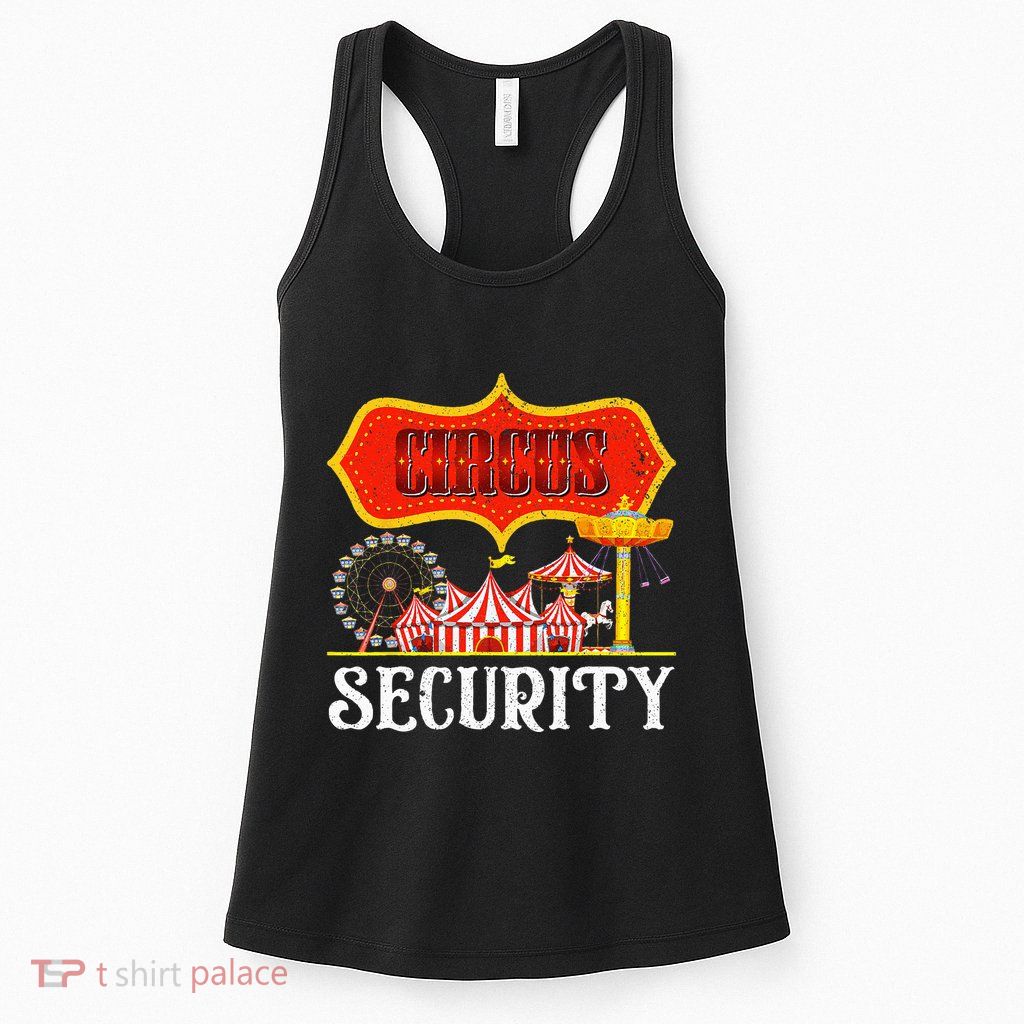 Circus Security Carnival Costume Carny Event Staff Circus Womens Tank Top