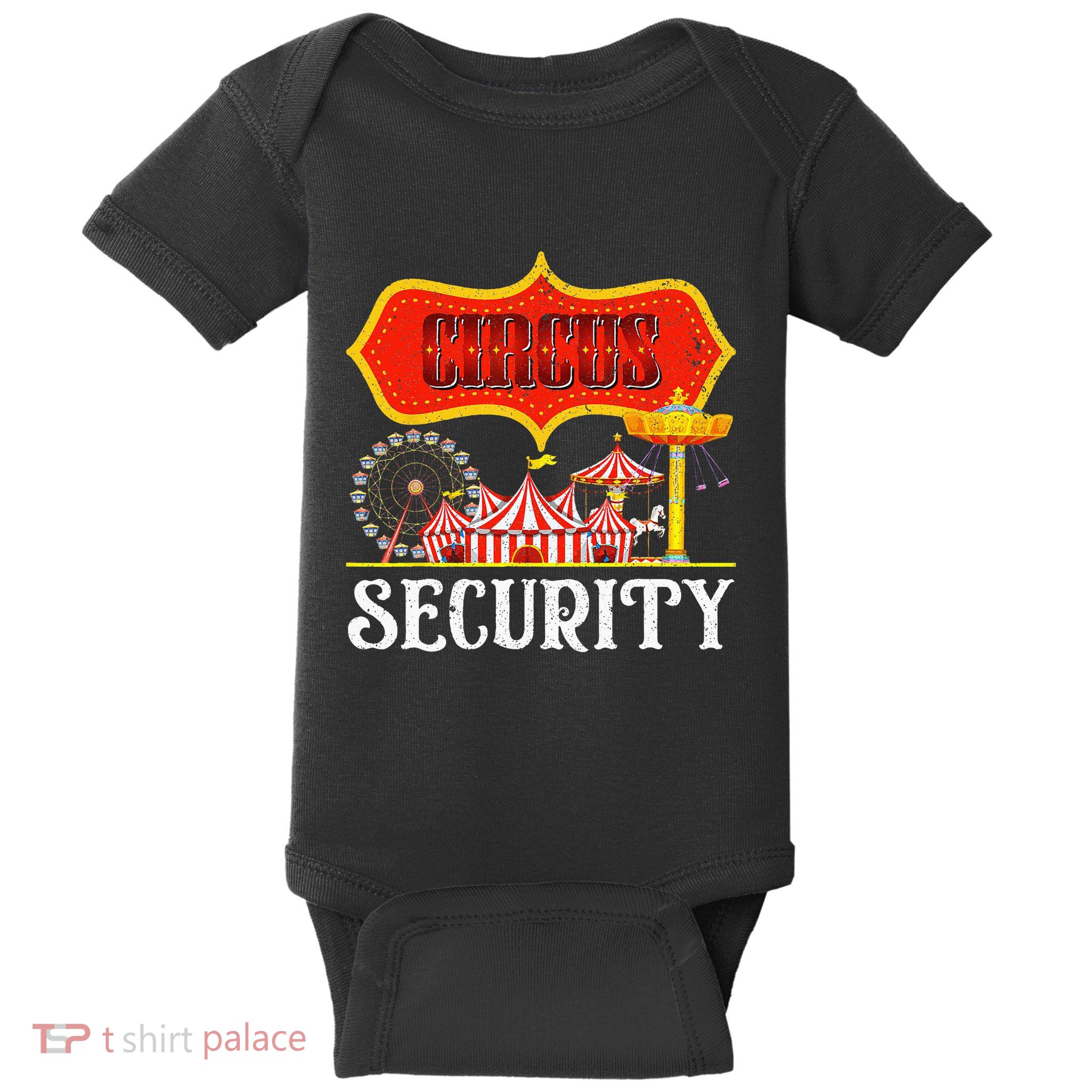 Circus Security Carnival Costume Carny Event Staff Circus Baby Bodysuit