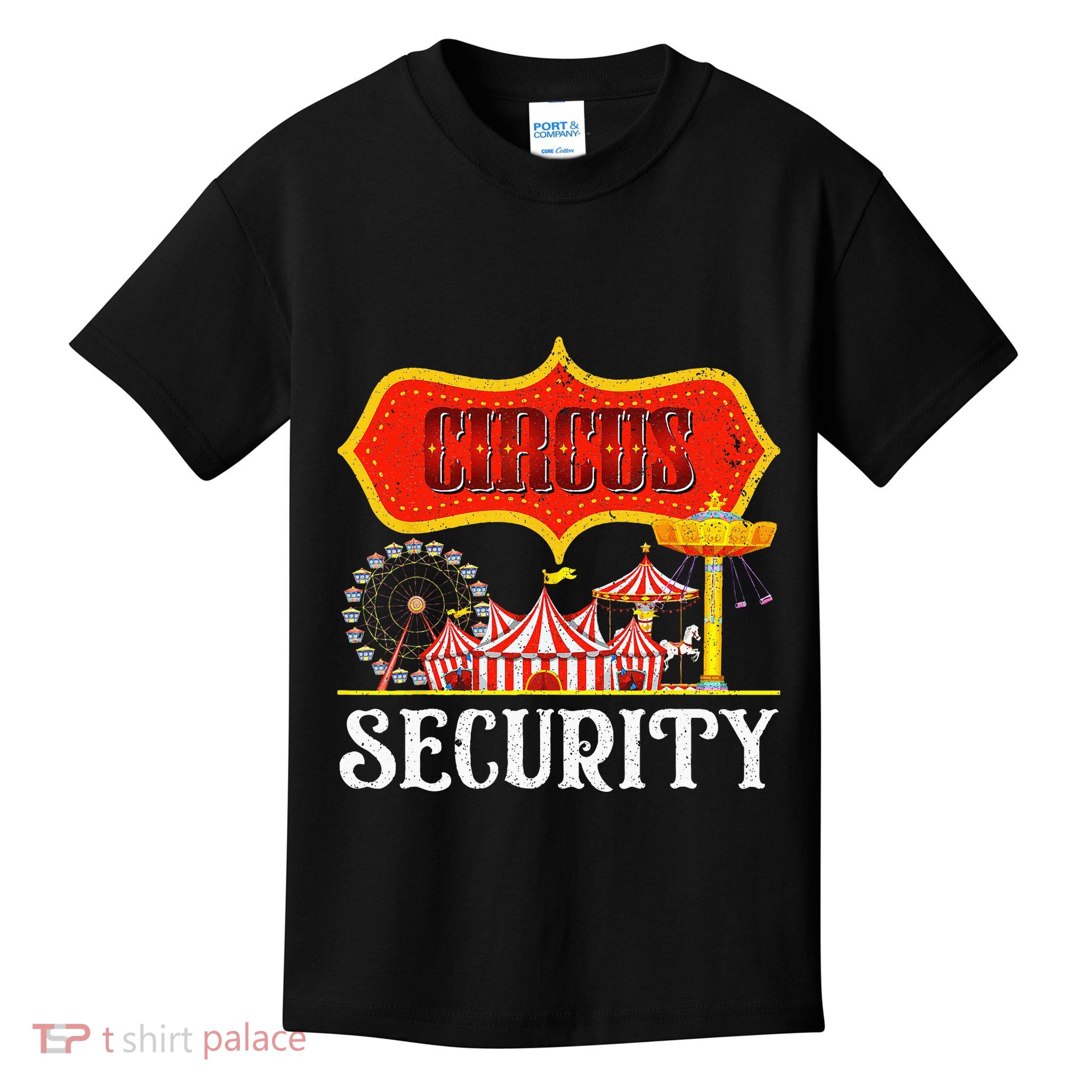 Circus Security Carnival Costume Carny Event Staff Circus Kids T-Shirt