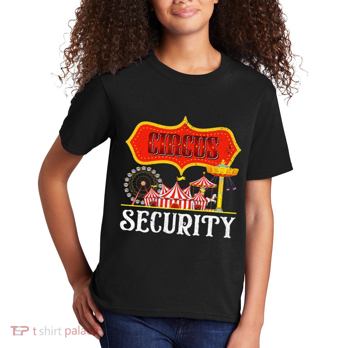Circus Security Carnival Costume Carny Event Staff Circus Kids T-Shirt