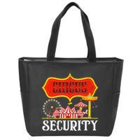 Circus Security Carnival Costume Carny Event Staff Circus Zip Tote Bag