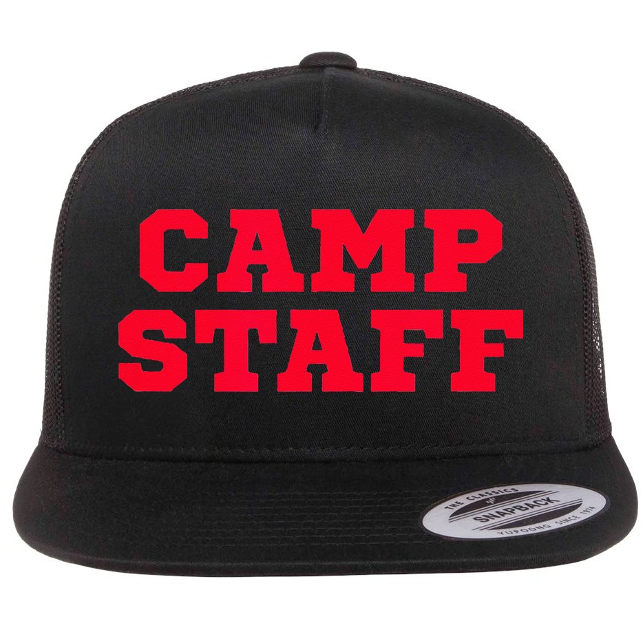 Camp Staff Flat Bill Trucker Hat