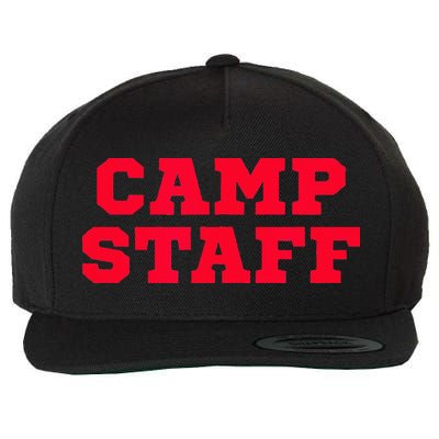 Camp Staff Wool Snapback Cap