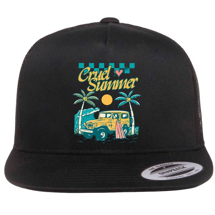 C.R.U.E.L S.U.M.M.E.R Flat Bill Trucker Hat