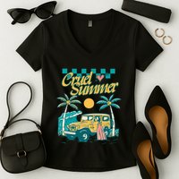 C.R.U.E.L S.U.M.M.E.R Women's V-Neck T-Shirt