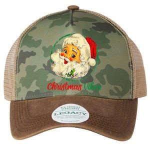 Christmas Santa Claus Face Funny Old Fashioned Legacy Tie Dye Trucker Hat