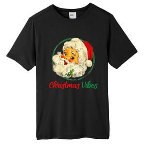 Christmas Santa Claus Face Funny Old Fashioned Tall Fusion ChromaSoft Performance T-Shirt