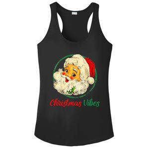 Christmas Santa Claus Face Funny Old Fashioned Ladies PosiCharge Competitor Racerback Tank