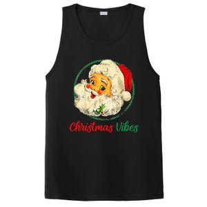 Christmas Santa Claus Face Funny Old Fashioned PosiCharge Competitor Tank