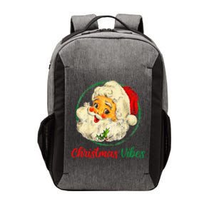 Christmas Santa Claus Face Funny Old Fashioned Vector Backpack