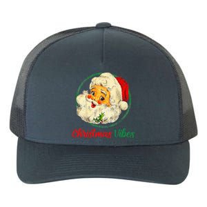 Christmas Santa Claus Face Funny Old Fashioned Yupoong Adult 5-Panel Trucker Hat