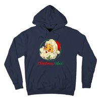 Christmas Santa Claus Face Funny Old Fashioned Hoodie