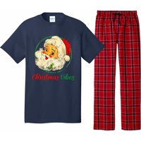 Christmas Santa Claus Face Funny Old Fashioned Pajama Set