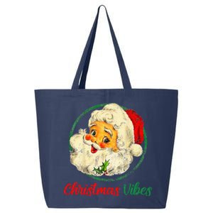 Christmas Santa Claus Face Funny Old Fashioned 25L Jumbo Tote