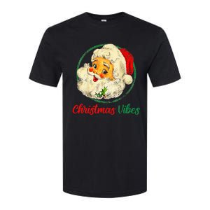 Christmas Santa Claus Face Funny Old Fashioned Softstyle CVC T-Shirt