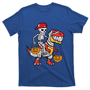 Cool Skeleton Cap Dino Mummy Halloween T-Shirt