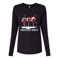 Christmas Spirits Womens Cotton Relaxed Long Sleeve T-Shirt